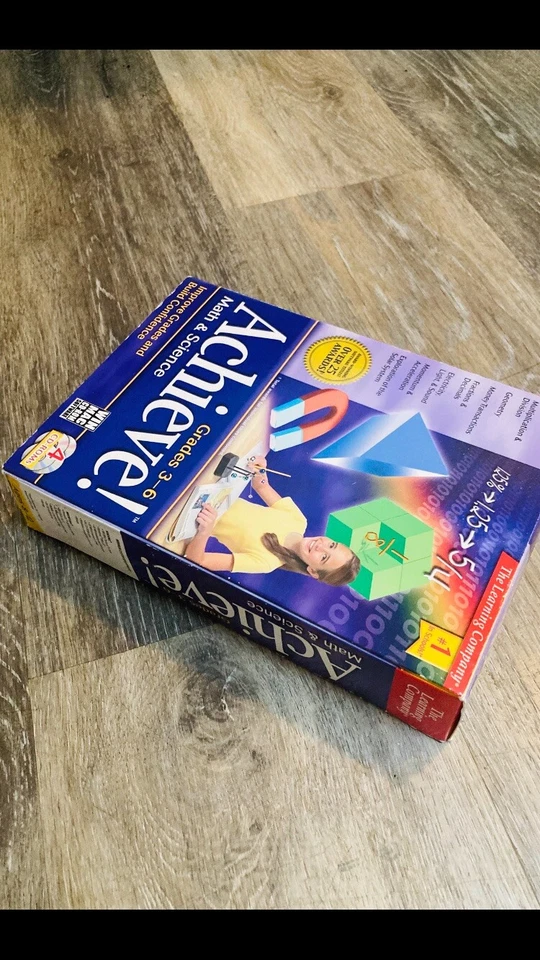 ¡Logra! Matemáticas y Ciencias Edades 8-12 Grados 3-6 The Learning Company GANAR MAC CD NUEVO EN CAJA Foto 2 de 4