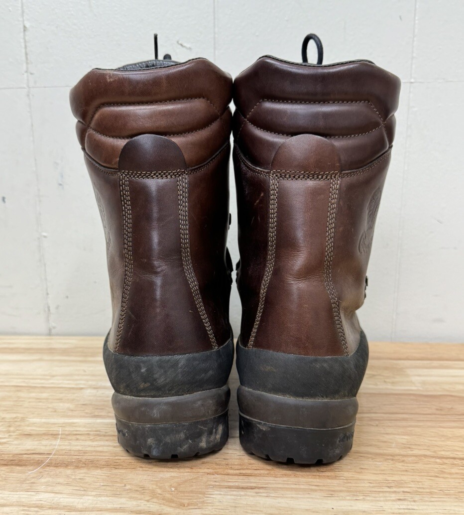 Chippewa Boots Mens 11.5 EEE Wide Brown Leather Lace Up Vibram Hiking 28510