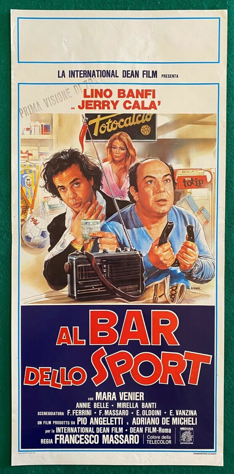 Locandina originale film Al bar dello sport (1983) - Regia di Francesco Massaro