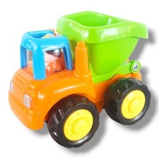 Dump Truck Huile Toys Friction Powered Push  Go Toy Truck Orange Green Blue