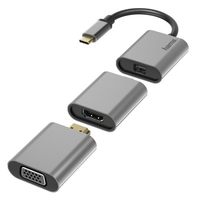Hama 00200306 USB-Grafikadapter Grau