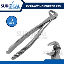 Extracting Forceps 73 Dental Surgical Instruments 3 Pieces Set German Grade