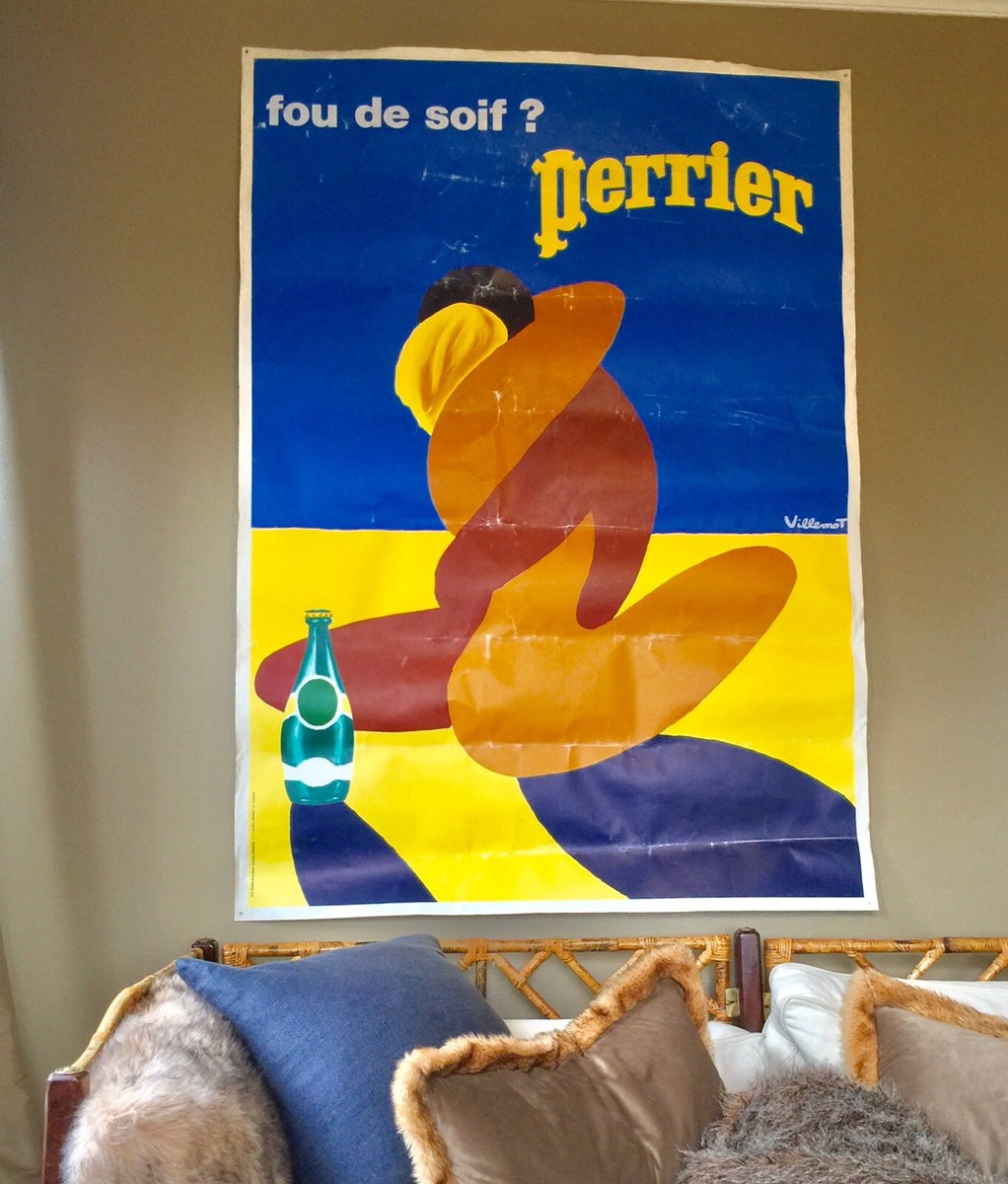 Original Vintage Poster - Bernard Villemot - Perrier Fou de soif