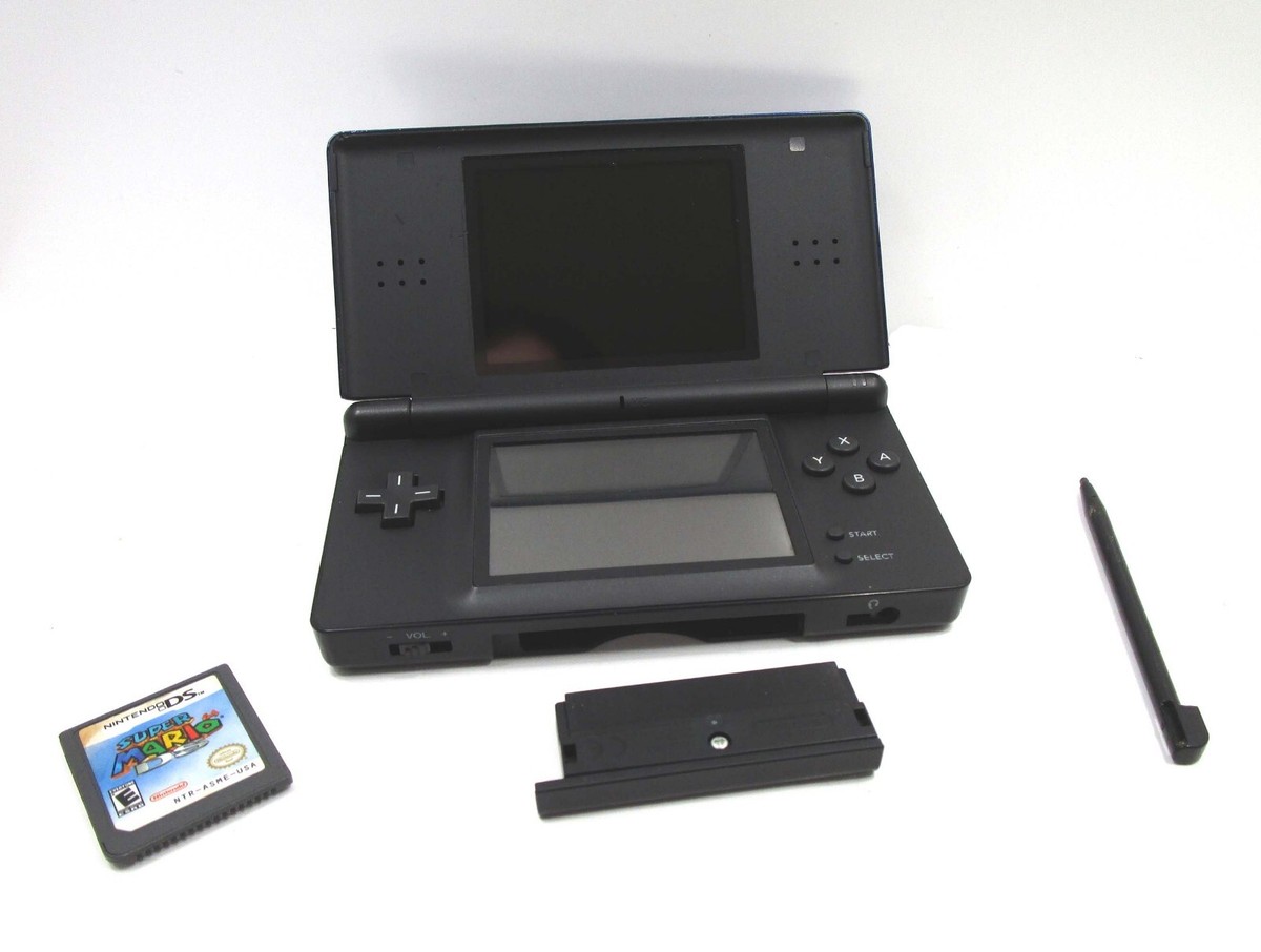 NINTENDO DS Lite Enamel Navy Console with Super Mario 64 Game