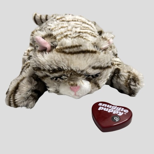 SmartPetLove Tiger Snuggle Puppy Kitty Cat Stuffed Plush Heartbeat Anxiety Pets