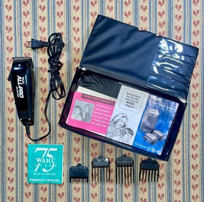 Wahl All Pro Adjustable Hair Cliipers w/ attachments booklets works