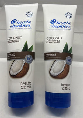 2 X Head and Shoulders Coconut Fresh Anti-Dandruff Conditioner 10.9 fl oz (B55