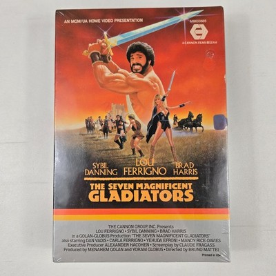 The Seven Magnificent Gladiators Sealed Beta Betamax Lou Ferrigno Syble Danning