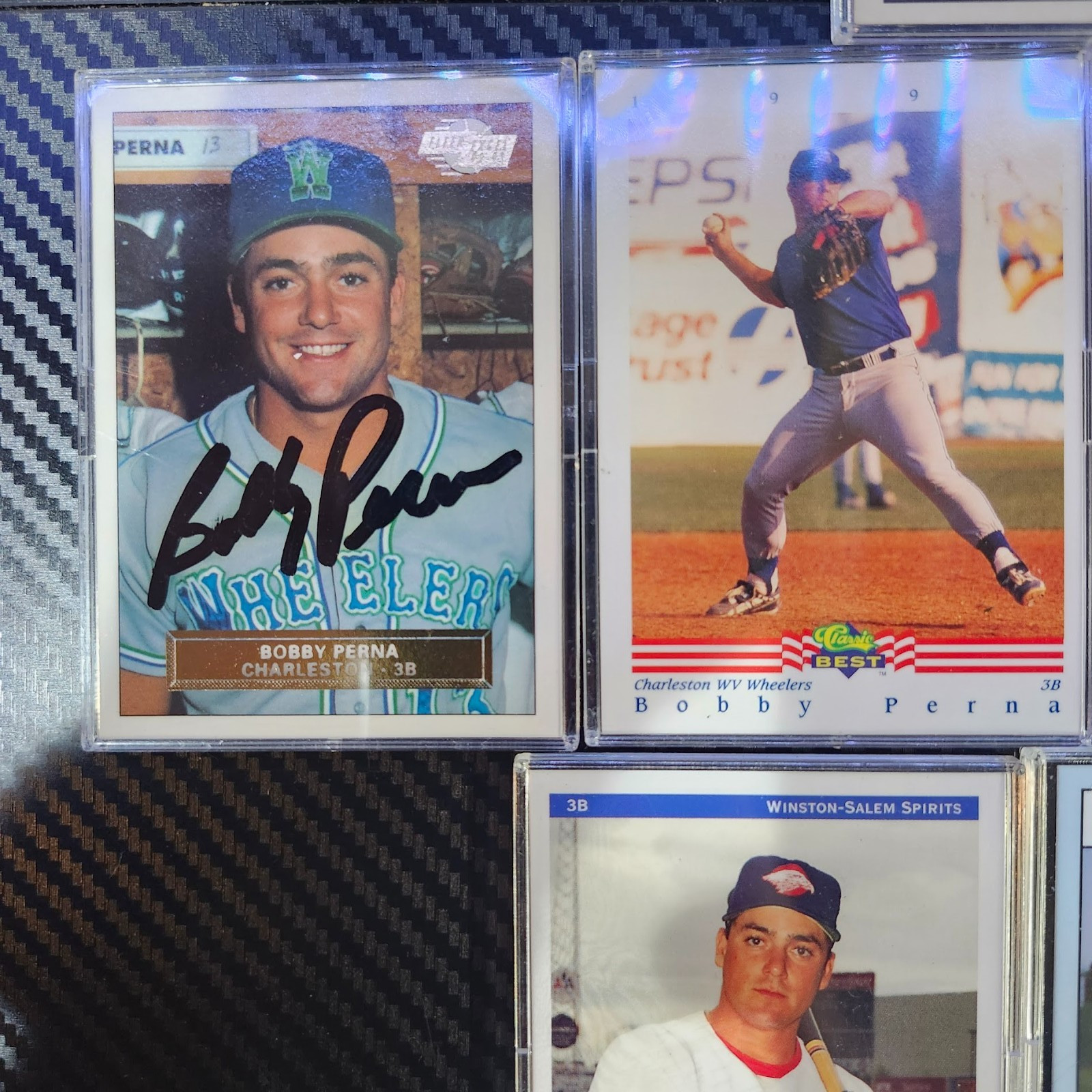 Lot of (11) 1991-94 Bobby Perna Baseball Cards - (7) Autographed image 3