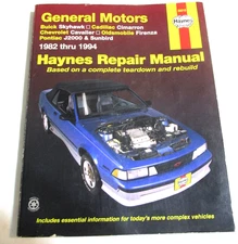 1998 Haynes 38015 General Motors 1982 - 1994 Auto Repair Manual Paperback Book