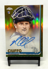 2019 Topps Chrome Rookie Gold Refractor Auto /50 Nick Ciuffo Rays RC