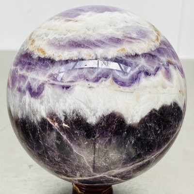 Natural Dream Amethyst Quartz Crystal Sphere Ball Healing 3420G