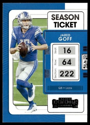 2021 Panini Contenders Jared Goff Detroit Lions #31