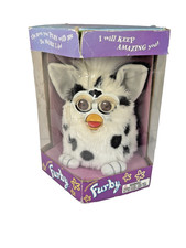 Vintage FURBY 1998 Dalmatian White Black 70-800 Talking Tiger Electronic NRFB