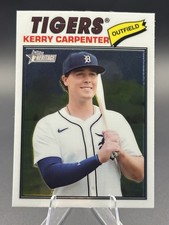 Kerry Carpenter 2026 Topps Heritage #343 White Chrome SP Detroit Tigers 🐯 