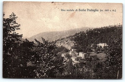 Postcard 1917 postcard of Badia Prataglia view, Italy