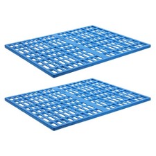 2 Pcs Plastic Rabbit Cage Mat Bunny Foot Resting Pads Floor Durable