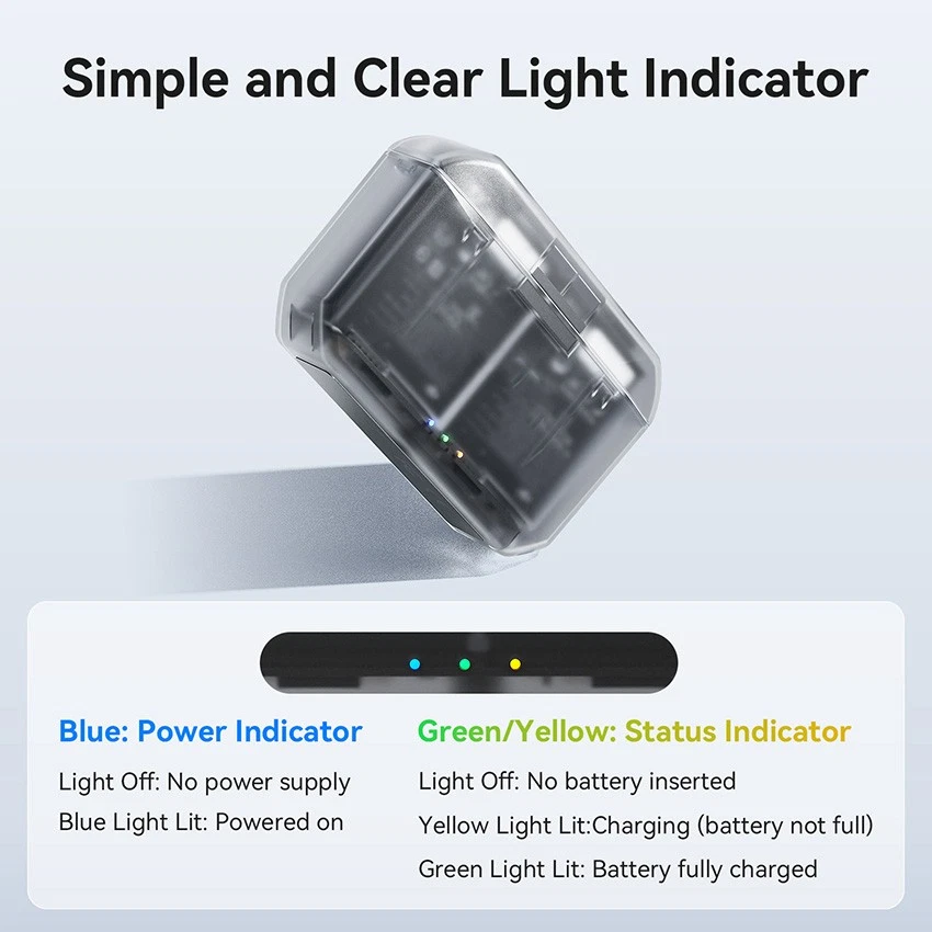 Quick Charge PD12 Charging Box Parts for DJI Action 5 Pro/4/3/OSMO 360 - Image 2 of 4