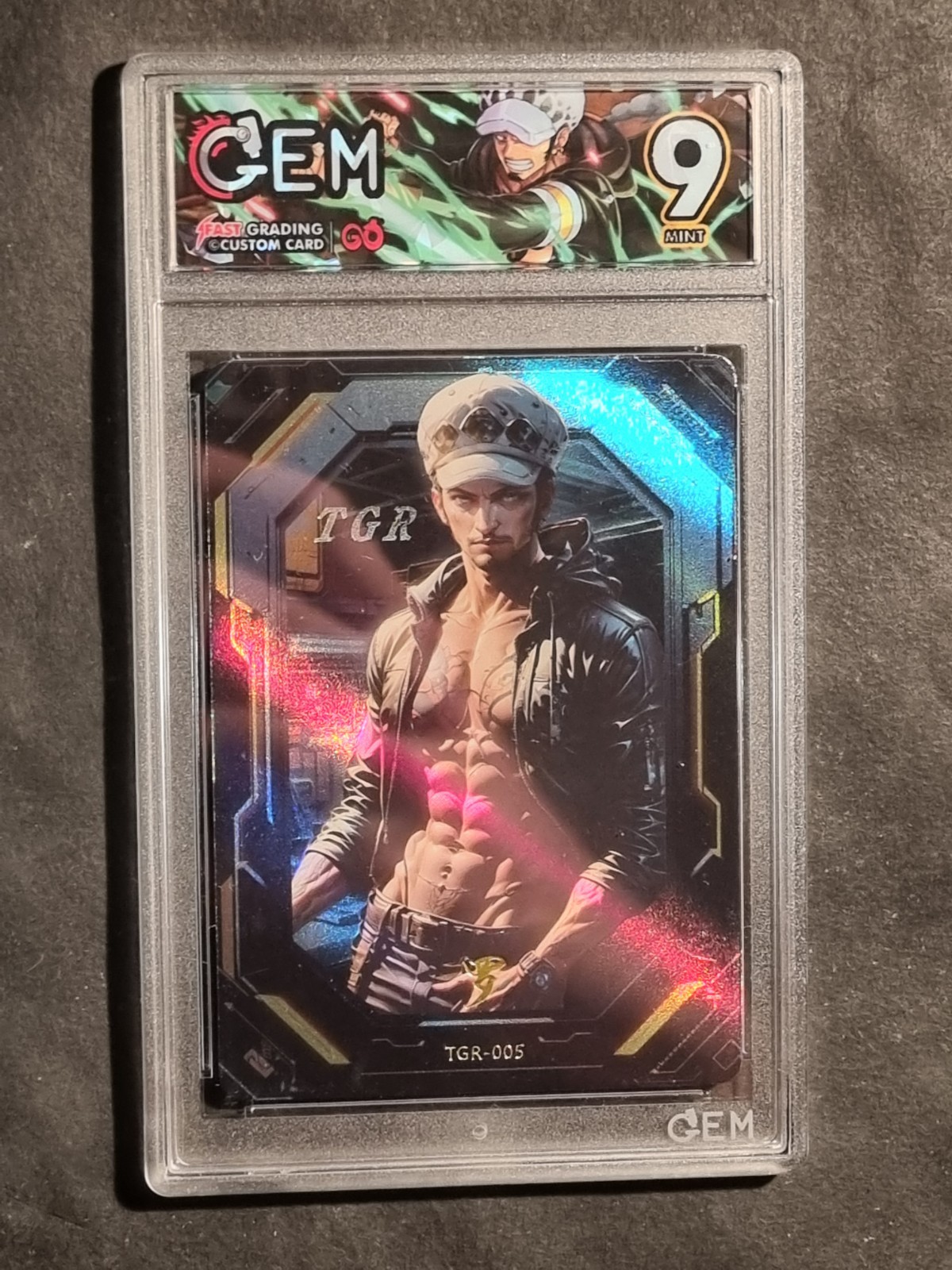 TRAFALGAR LAW - ONE PIECE - GRADED CARD 9 - MINT - NO PSA BGS - SPECIAL CARD