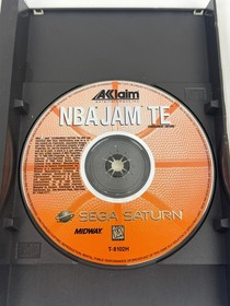 NBA Jam T.E. (Sega Saturn, 1995) CIB Complete in Box w Manual + Reg Card Works