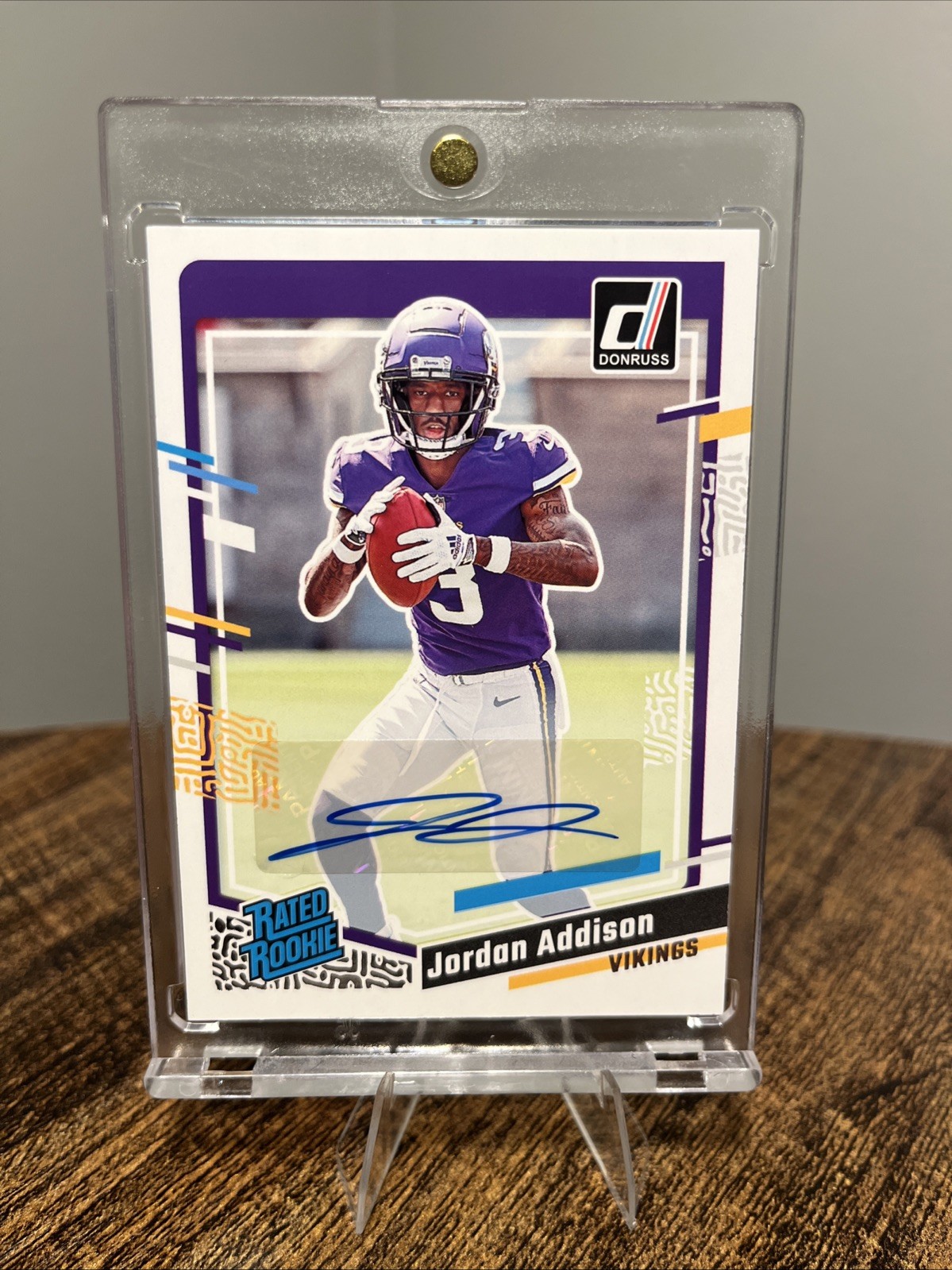 2023 Panini Donruss - Rated Rookie Jordan Addison #368 Autographs (AU, RC)