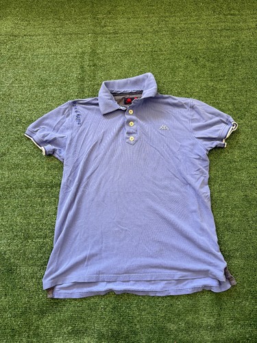 Robe Di Kappa Polo Shirt Blue Short Sleeves Size Large Preppy Streetwear