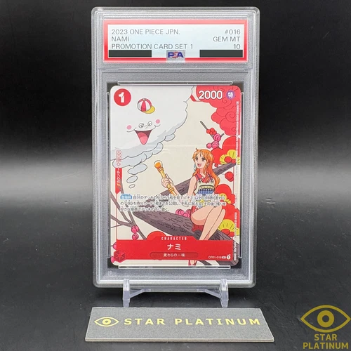 PSA 10 Nami R Parallel OP01-016 Japanese ONE PIECE Matching Battle