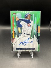2025 Topps Finest ⚾️ Mark Grace #FA-MG Finest Autographs Green Refractor 35/75 