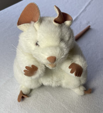 Folkmanis Folk Tails White Mouse Furry Folk Puppet Small 8  Rat