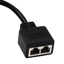 Ethernet Splitter Coupler RJ45 Splitter Connector Adapter 1 to 2 Ways Plug for P