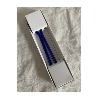 Waterdrop Strohhalme Blau   2 Stück pro Packung, Trinkhalme in Box (2er Set)