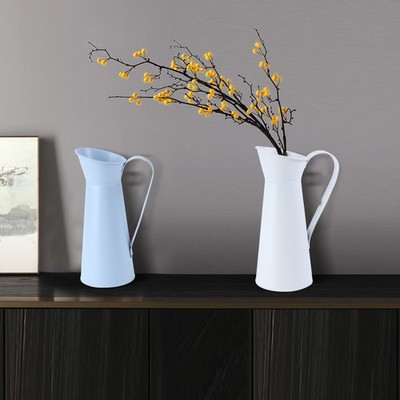 2 Stück moderne einfache Blumenarrangement Zinn Blumentopf kreative Mode Vase