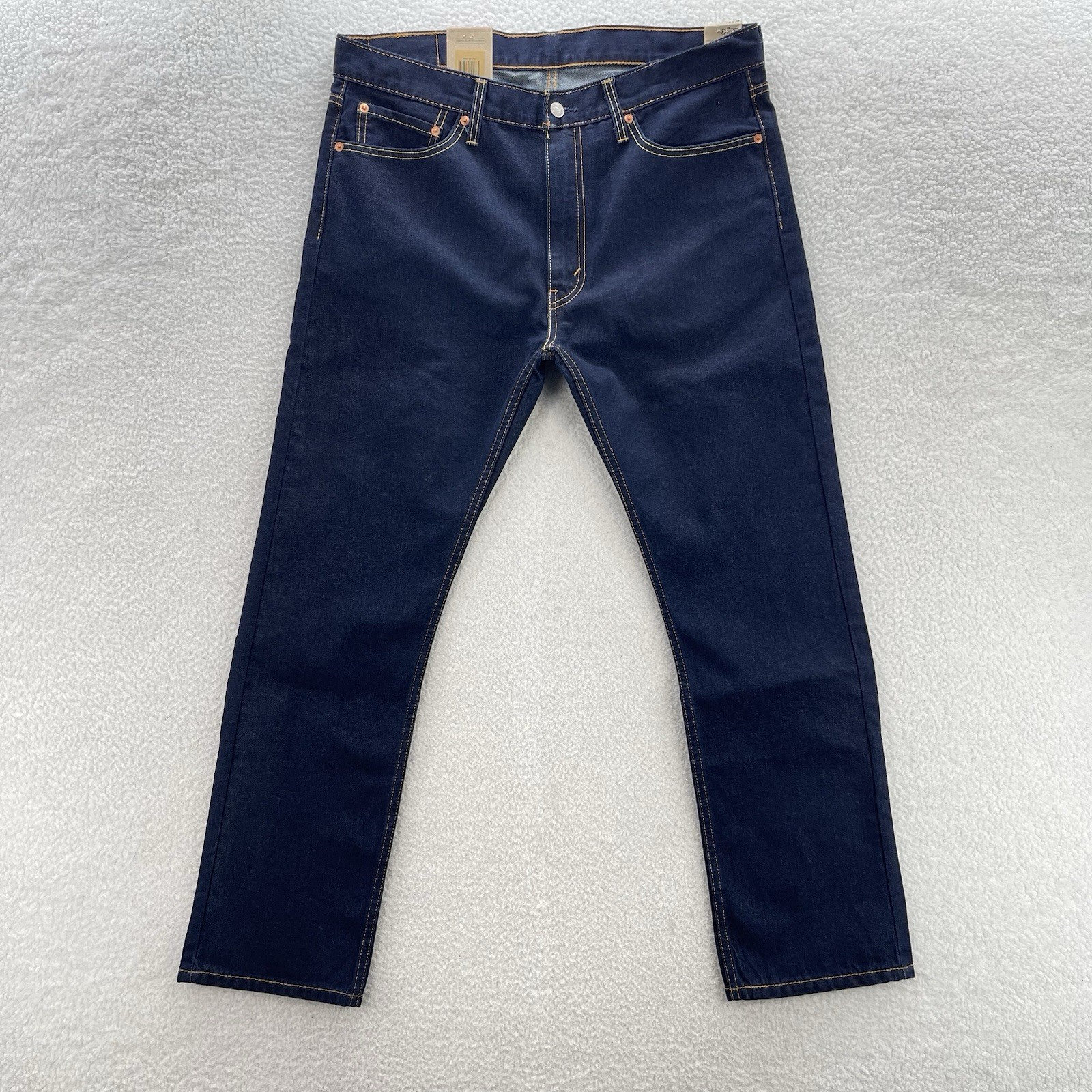 Levis 513 Jeans Mens 36x30 Blue Slim Straight Jeans Dark Wash Denim Preppy