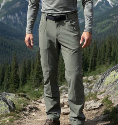 Kavu Mens Belted Pants XL Outdoor Hiking Climbing Straight Leg Gorpcore Canvass