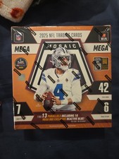 2025 Panini NFL Mosaic Mega Box Football Trading Cards. New Factory Sealed