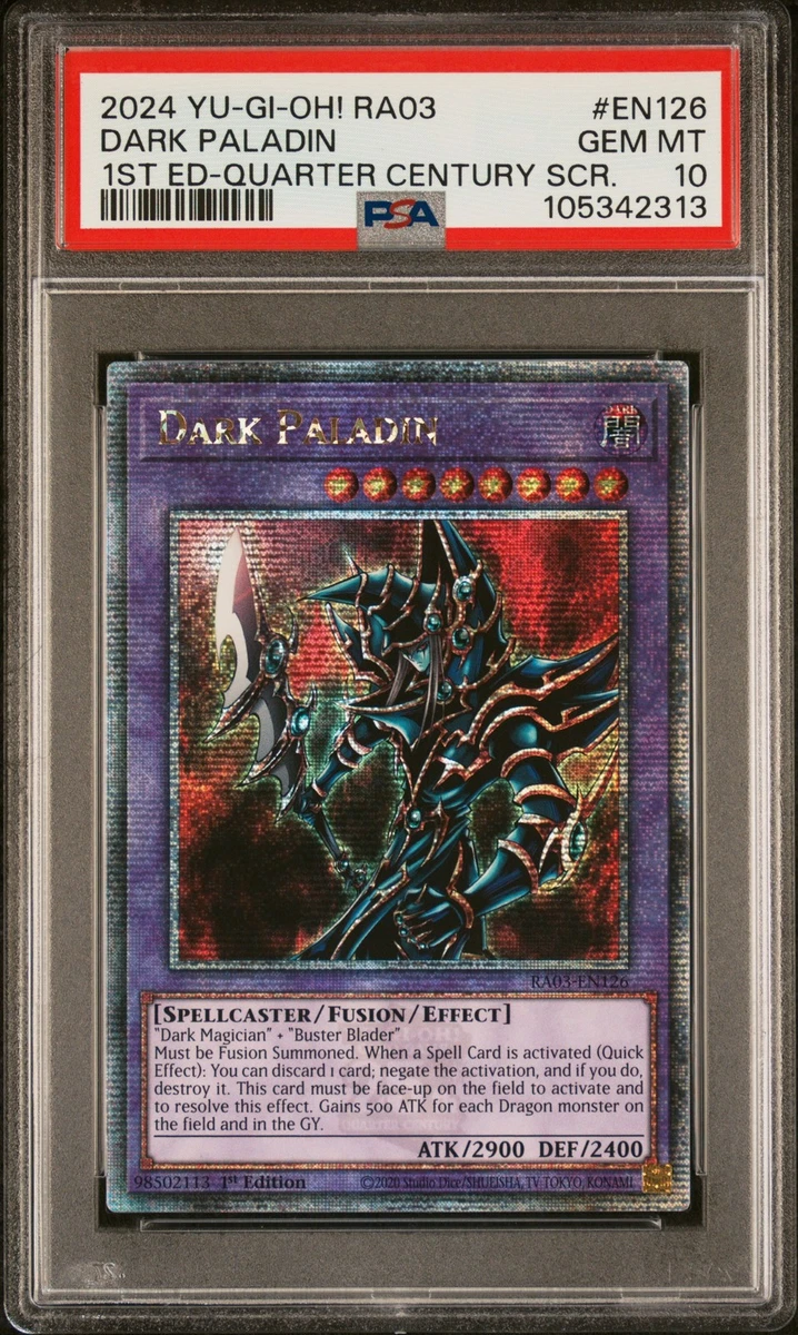 Dark Paladin Yu-Gi-Oh! TCG Professional Sports Authenticator (PSA