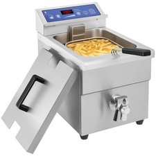 Induktionsfritteuse 10 L Friteuse Fritteuse Fritöse Elektro Induktionsfriteuse