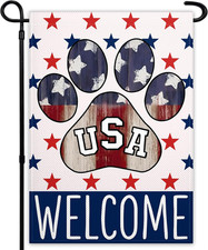 4Th of July Garden Flag 12X18 Inch 3 Ply America Patriotic Garden Flag Independe