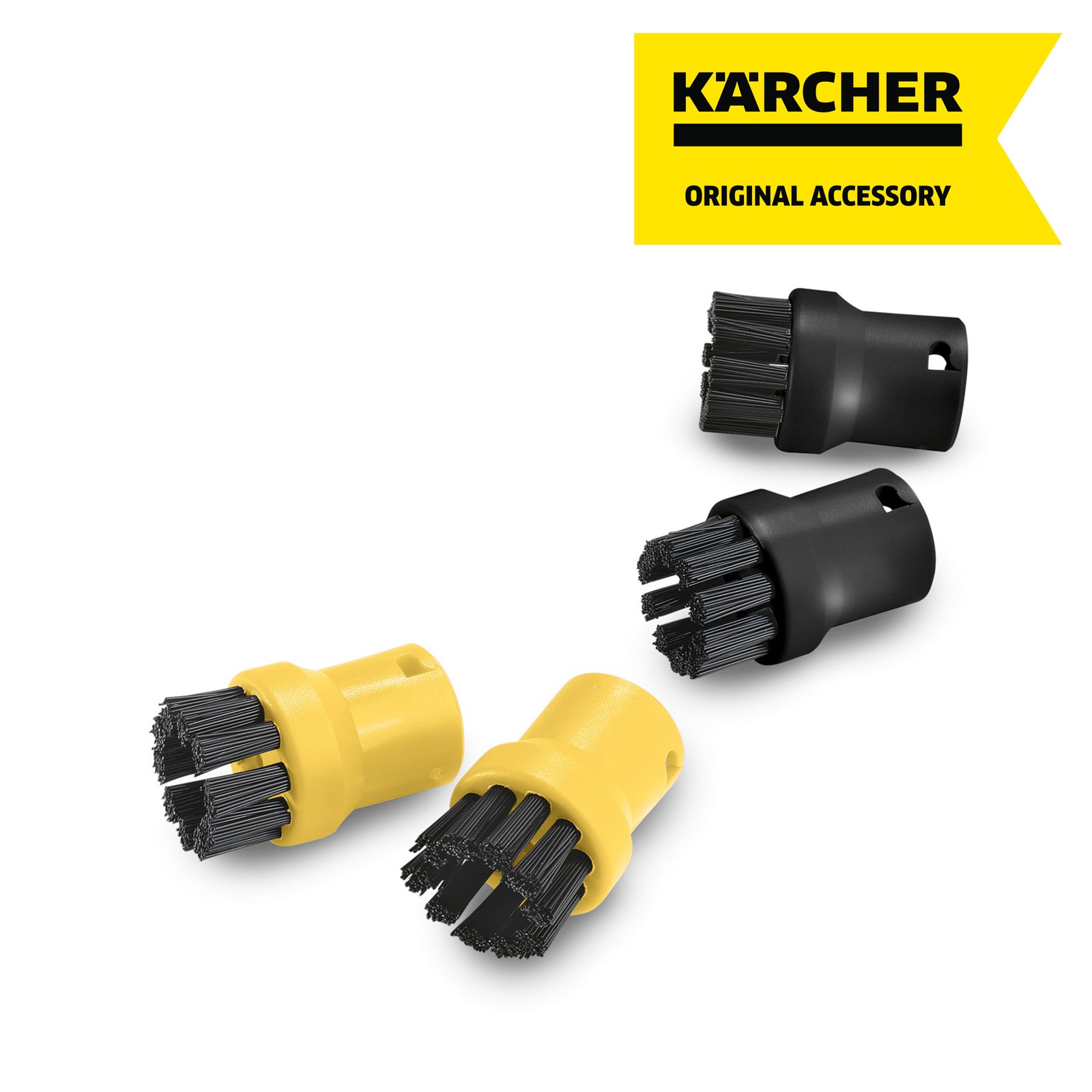 Karcher SC Steam Cleaner Round Nylon Brush, 4-Pack - NEW