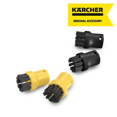 Karcher SC Steam Cleaner Round Nylon Brush, 4-Pack - NEW