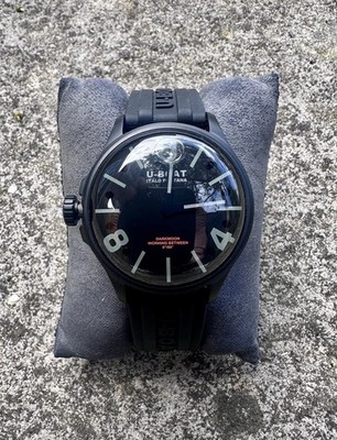 Rare U-Boat Darkmoon Pvd Limited Swiss Watch Carbon x Khaki Field 5 Sports U 65 