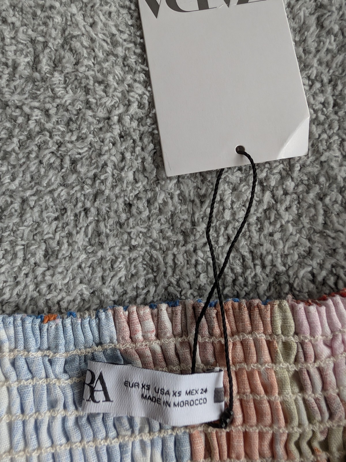 Zara Linen Fiesta Tropical Crop Top Size XS NWT thumbnail 7