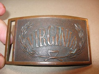 State Of Virginia Reproduction Civil War Belt Or Sword Buckle Mitchell & Tyler