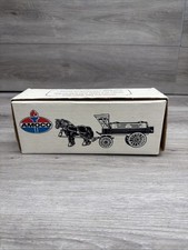 ERTL 1893 AMOCO Coin Bank Oil Horses and Tank  Die Cast Metal in Box 1990
