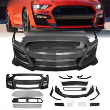 Fits 2018-2023 Ford Mustang Gt500 Style Front Bumper Conversion Replacement Kit