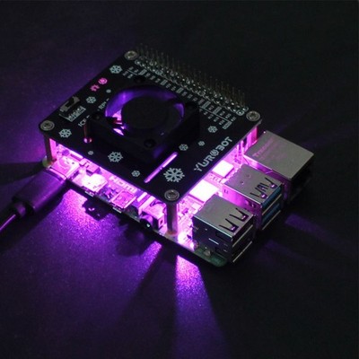 Aktiver Lüfter HAT für Raspberry Pi 54B3B Plus mit verbessertem Kühlsystem