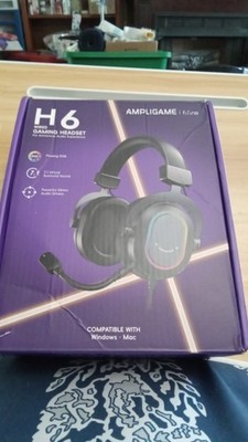 FIFINE Ampligame H6 Wired Gaming Headset 7.1 Virtual Surround Sound Black