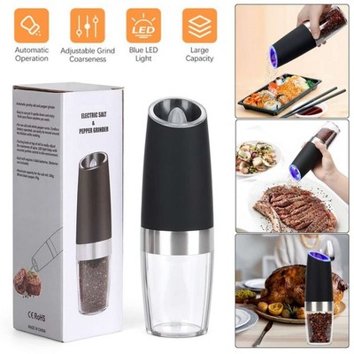 Auto Electric Gravity Salt & Pepper Grinder Mill Set w/ Adjustable Coarseness US