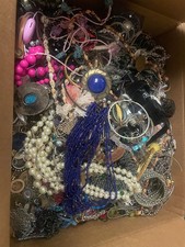 Costume And Craft Jewelry Mixed Lot 17.6 lbs watch necklaces earrings bracelets