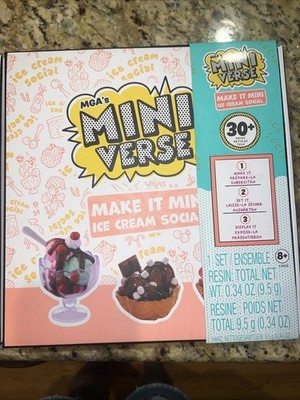 MGA's Miniverse Make It Mini Food/Ice Cream Social NEW